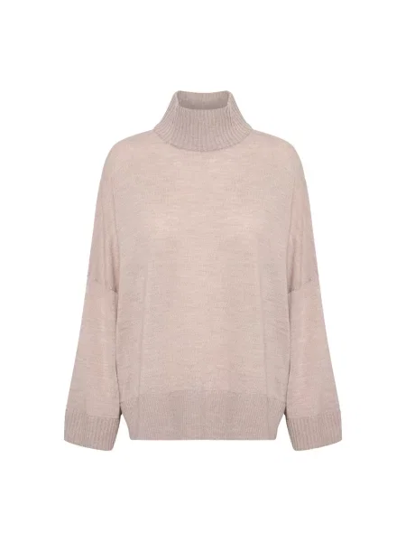 Sweter Inwear w kolorze melanż brązowy