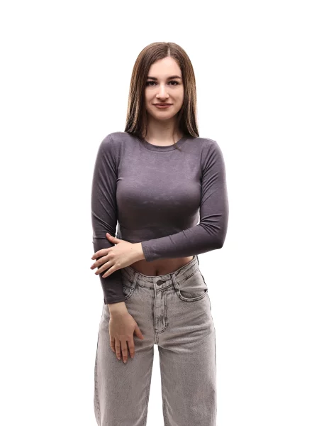 Лонгслів LUMO графіт віскоза/поліестер