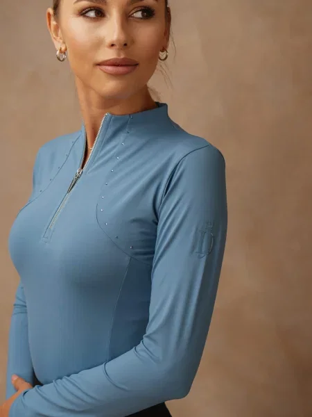 Bluzka techniczna Vanessa Royal Blue niebieska