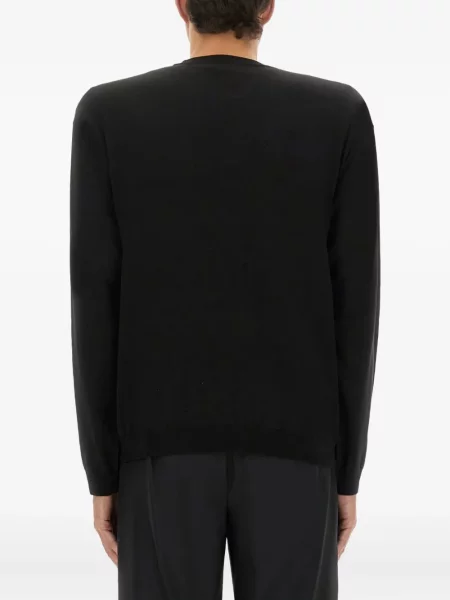 Pulover Moschino cu broderie negru