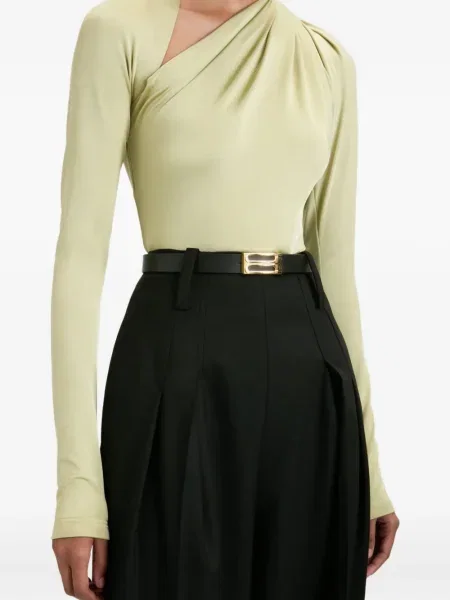 Top Victoria Beckham drapat verde