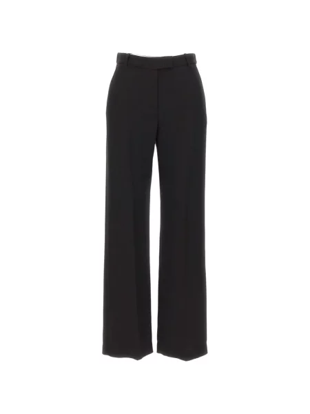 Pantaloni Eleventy de mătase negru