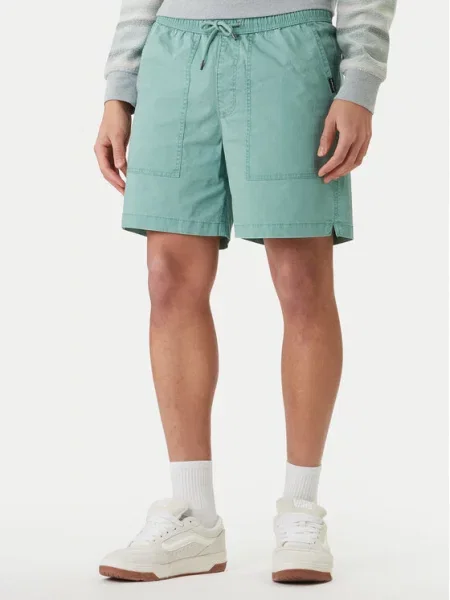 Quiksilver Kratke hlače iz tkanine Taxer Fatigue zelena