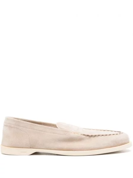 Pantofi loafer John Lobb din piele de căprioară