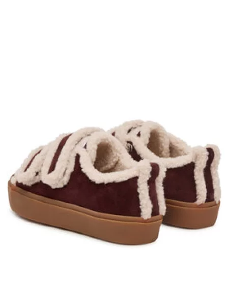 Inuikii Sportcipők Shearling Low Velcro Bordó