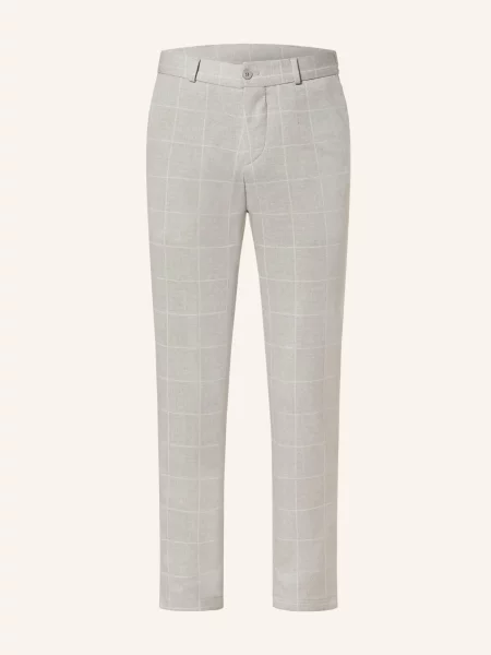 Paul Spodnie Garniturowe Extra Slim Fit Z Dżerseju beige beżowe