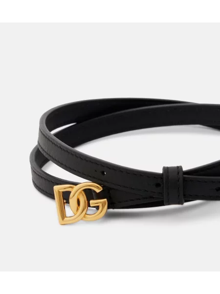 Cu centură curea Dolce&gabbana din piele negru