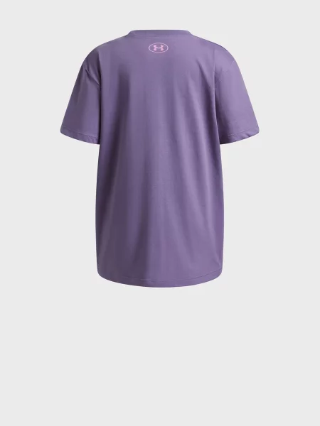 Дитяча футболка Under Armour фіолетова