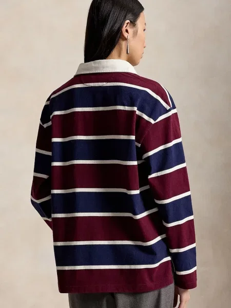 Tricou polo Polo Ralph Lauren cu dungi din jerseu