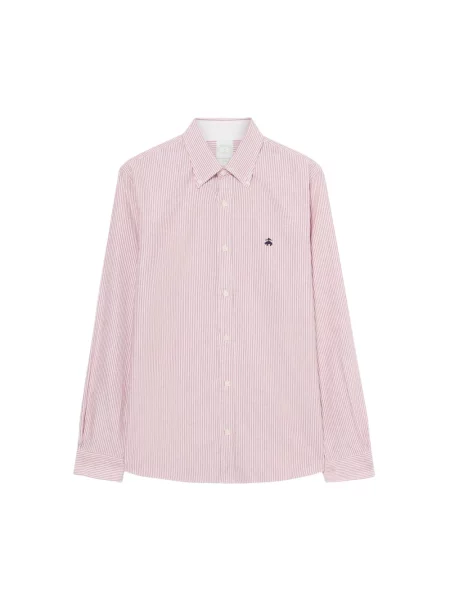Koszula Brooks Brothers z twillu czerwona