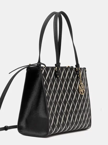 Kabelka Armani Exchange väzby čierna