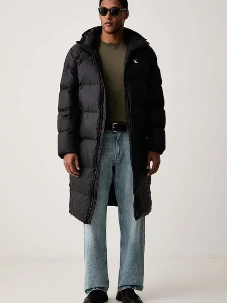 Calvin Klein Jeans jachetă lungă pentru bărbați negru