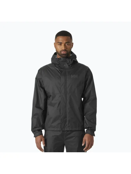 Geacă de ploaie pentru bărbați Helly Hansen Loke black negru