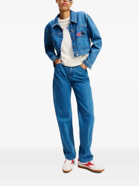 Levágott farmer dzseki Karl Lagerfeld kék