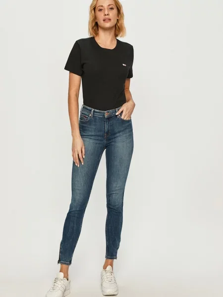 Majica Tommy Jeans črna