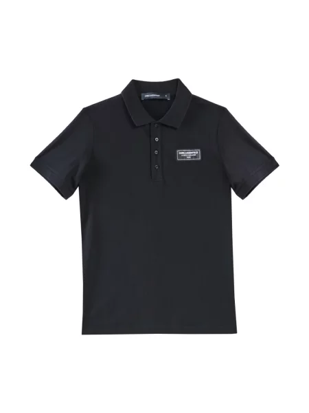 Koszulka polo Karl Lagerfeld czarna