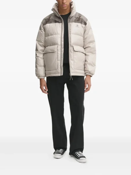 Zateplené tenisky Converse Chuck 70 na klínovém podpatku šedé