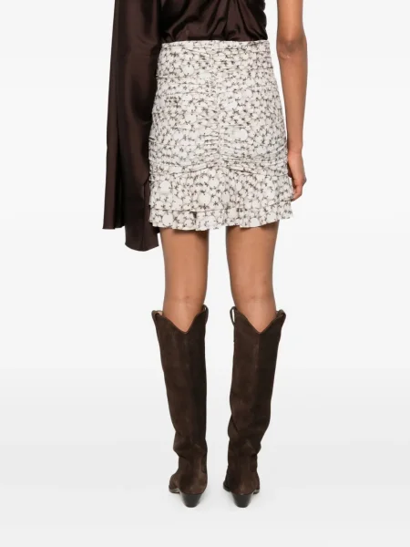 Fusta mini Isabel Marant alb