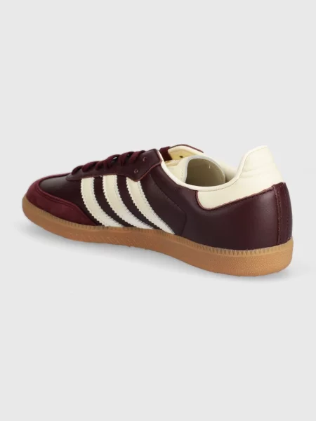 Кожаные кроссовки Adidas Originals бордовые