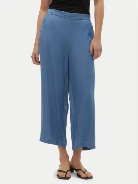 Vero Moda Kuloty Bree Wide Leg niebieski