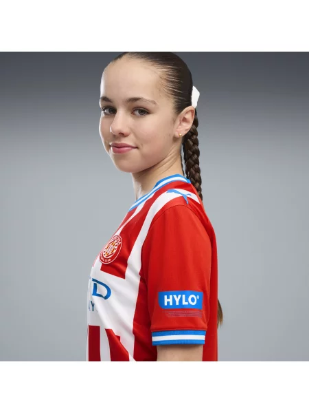 PUMA Młodzieżowa koszulka domowa Girona F.C. Odzież czerwony