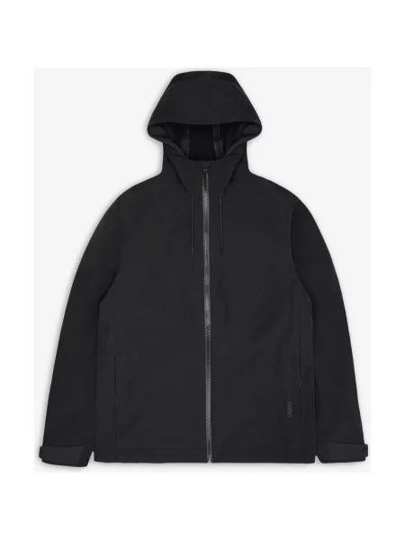 Kurtka z kapturem Rains Suva Softshell S czarny