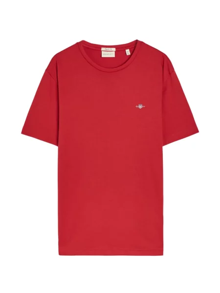 Tricou Gant cu broderie roșu