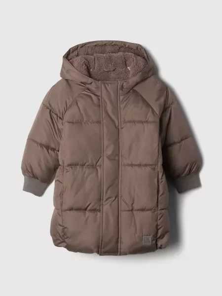 Parka Gap pikowana brązowa
