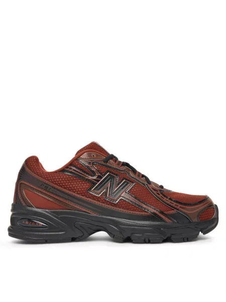 New balance Nízke tenisky hrdzavohnedá / čierna hnedá