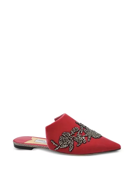Papuci tip mules Jimmy Choo roșu