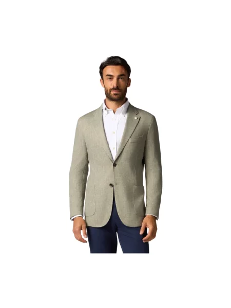Marynarka Brooks Brothers z dżerseju zielona