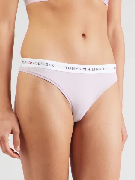 Tommy Hilfiger Underwear Tangá námornícka modrá / nebesky modrá / pastelovo ružová biela