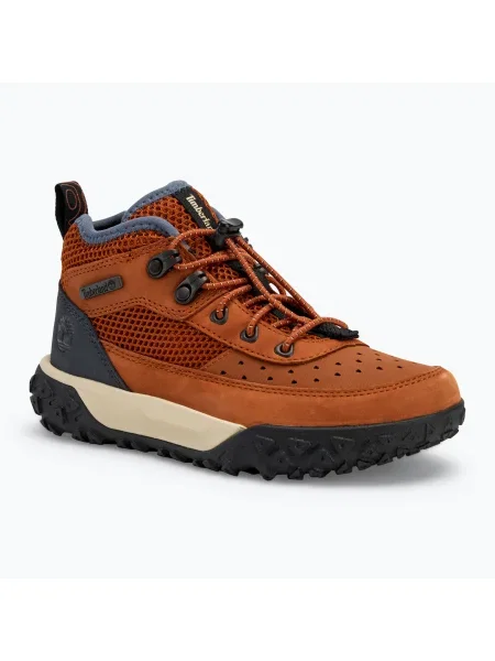 Детски обувки Timberland Greenstride Motion 6 Low Lace dark orange nubuck оранжево