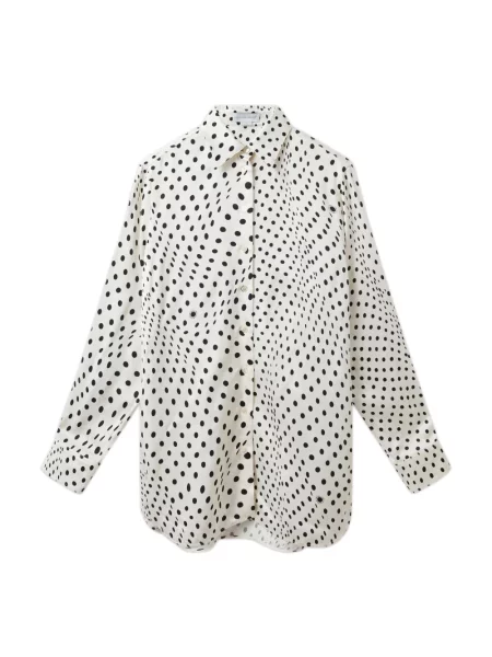 Koszula Stella Mccartney w grochy biała
