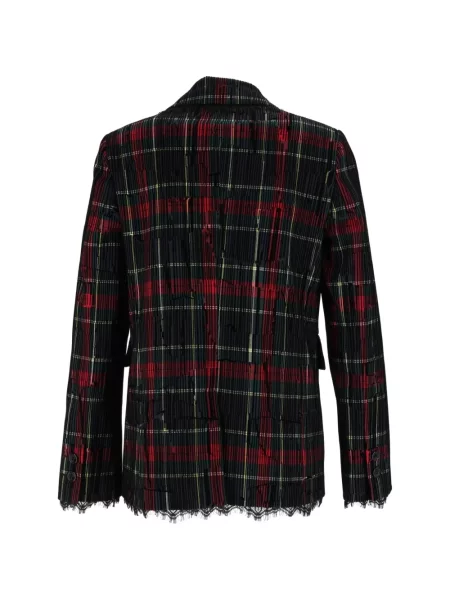 Blejzer Shirtaporter karirani s čipkom plava