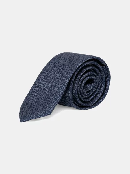 HUGO kravata svilena Tie cm 6 modra