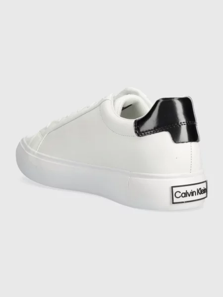 Calvin Klein bőr sportcipő VULC LACE UP fehér