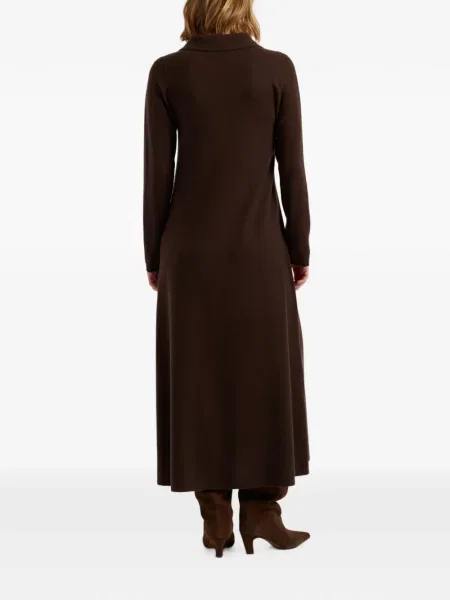 Rochie maxi Chinti & Parker în linie A maro