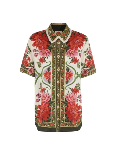 Lniana wielobarwność koszula Farm Rio