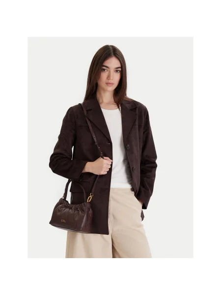 Geantă Tommy Hilfiger Soft Leather Mini Crossover maro