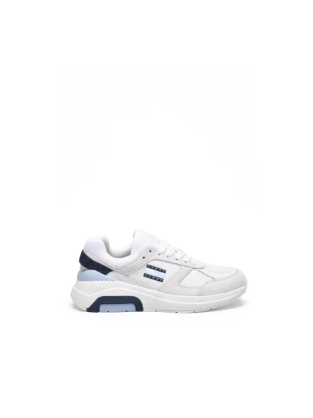 Sneakersy Tommy Jeans skórzane białe