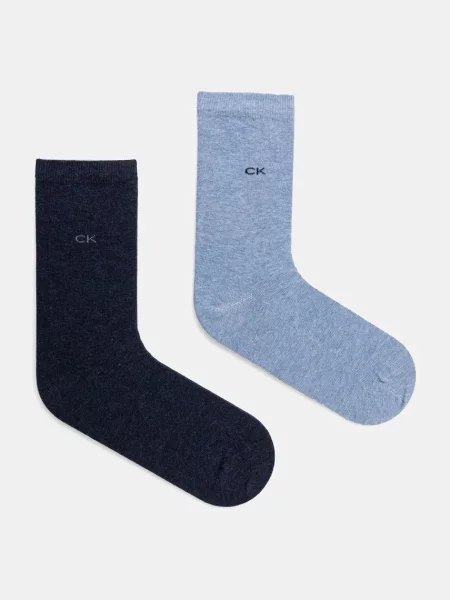Чорапи Calvin Klein 2 броя синьо