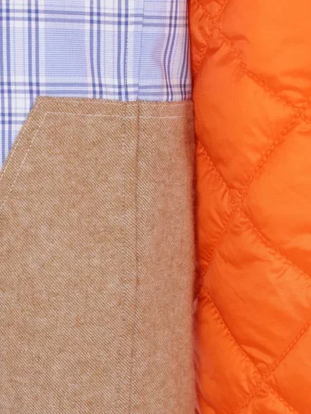 Kostkovaná prošívaná košile Junya Watanabe Man fialová