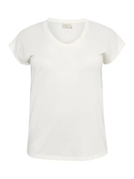KAFFE CURVE Tričko bílá