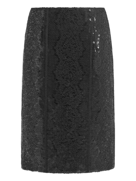 Spódnica 16arlington z cekinami koronkowa czarna