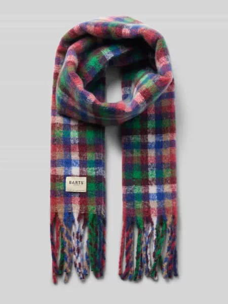 Szal z naszywką z logo model ‘Plaity’ Barts niebieska