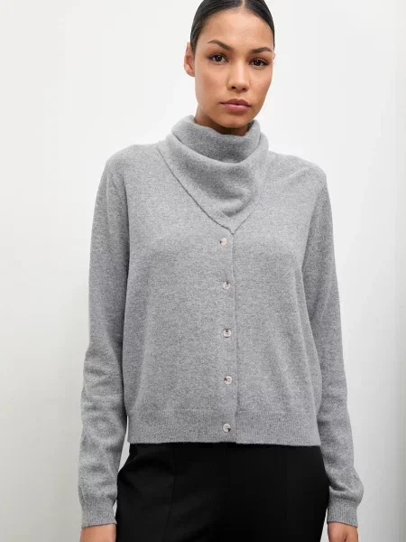 Вовняний кардиган Answear.LAB легке сірий