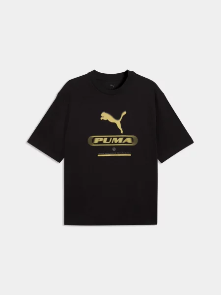 Футболка PUMA Sport Street Boxy Graph комбінований верх чорний