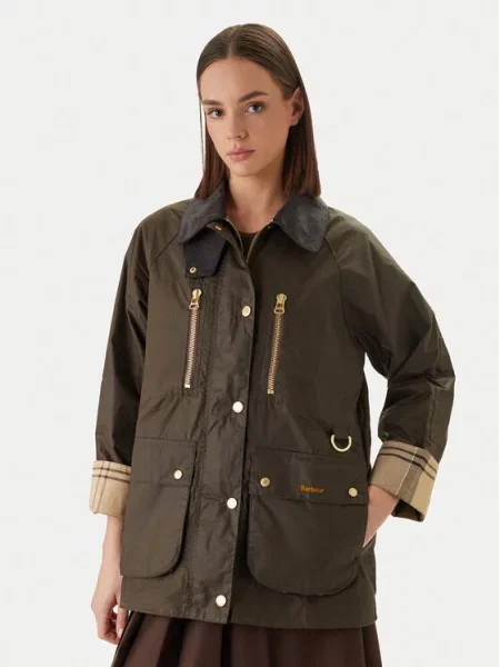 Вощеный демисезонная куртка Barbour коричневая