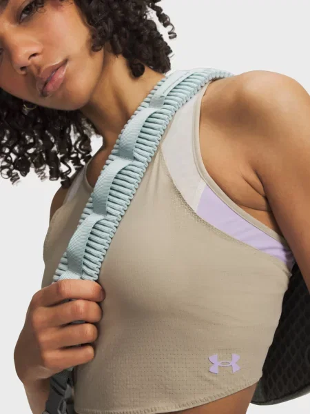 Топ Under Armour для бега бежевый